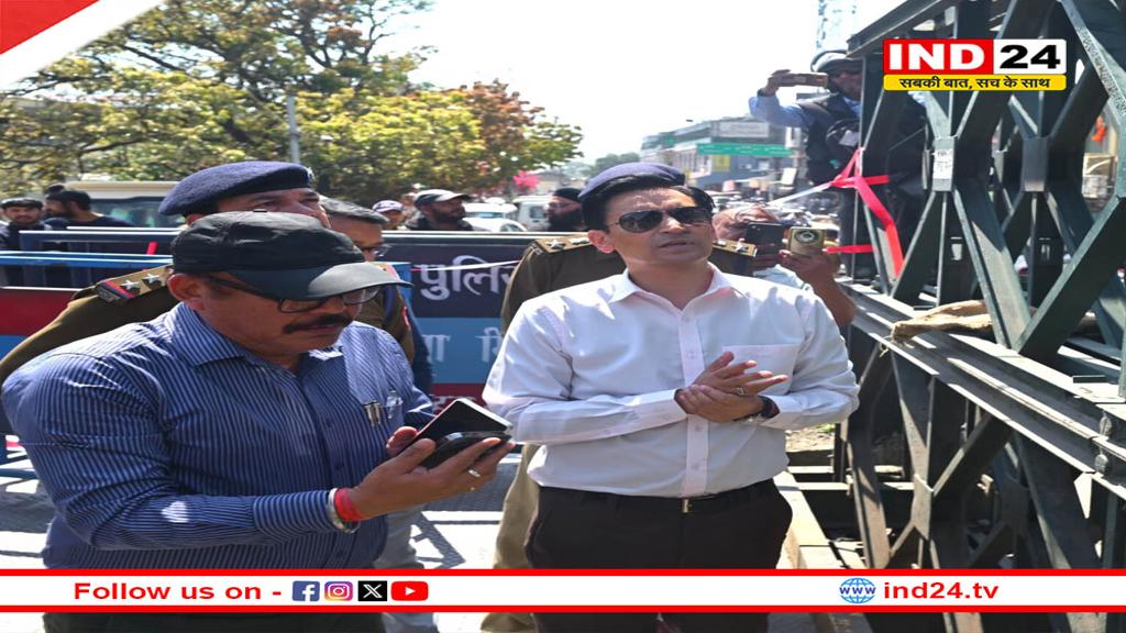 आयुक्त एवं सचिव सीएम दीपक रावत ने कलसिया वैली ब्रिज पुल का किया निरीक्षण, यातायात बहाल के दिए निर्देश