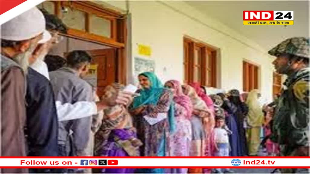 जम्मू-कश्मीर विधानसभा की 24 सीटों पर वोटिंग शुरू, फर्स्ट फेज में महबूबा की बेटी इल्तिजा समेत 219 कैंडिडेट्स