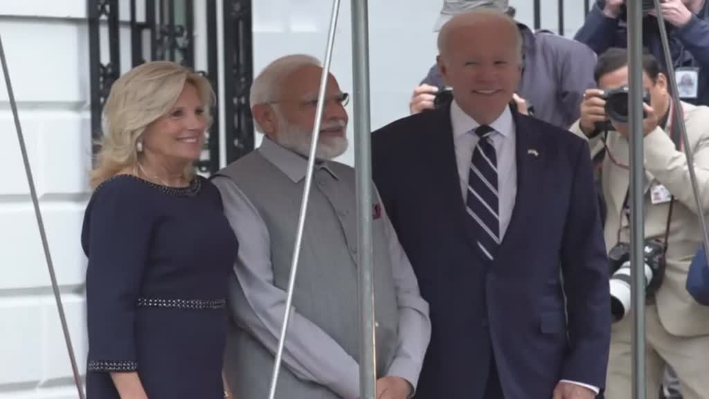 व्हाइट हाउस पहुंचे पीएम मोदी, अमेरिकी राष्ट्रपति जो बाइडेन के साथ फर्स्ट लेडी ने किया स्वागत