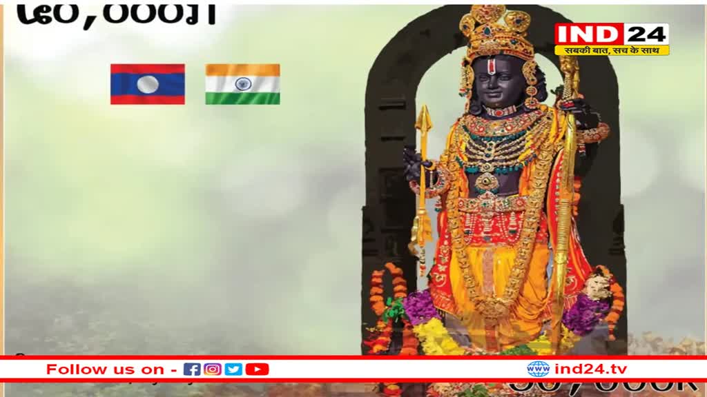 चीन के पड़ोसी देश लाओस ने जारी किया रामलला पर डाक टिकट