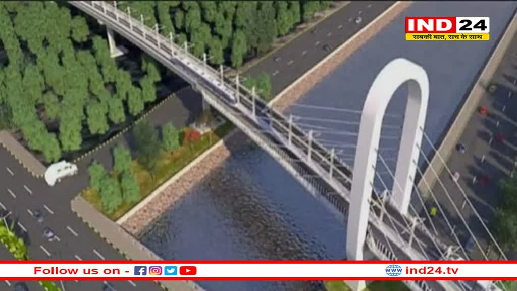 ओंकारेश्वर में नर्मदा नदी पर पर्यटकों के लिए बनेगा आइकोनिक ब्रिज