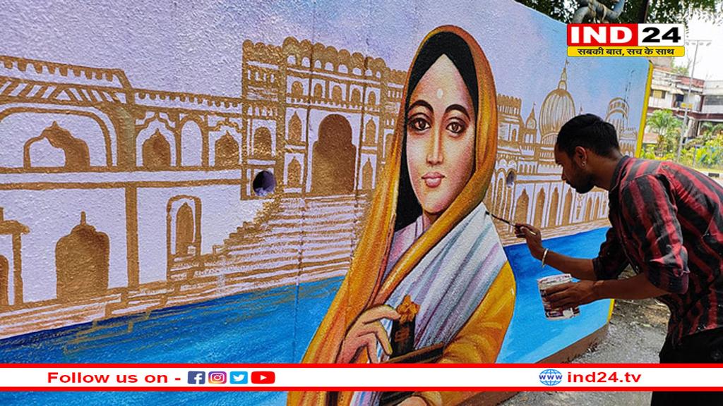 जंबूरी मैदान जाने वाला हर मार्ग देवी अहिल्याबाई की थीम पर सज रहा