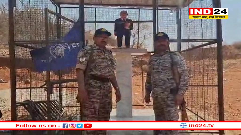 बाबा साहेब की प्रतिमा की सुरक्षा में लगे जवान, सायरन और CCTV से निगरानी