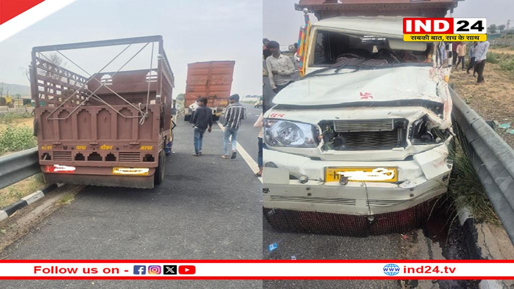 दिल्ली-मुंबई एक्सप्रेसवे पर भीषण हादसा, 6 सफाई कर्मचारियों की मौत