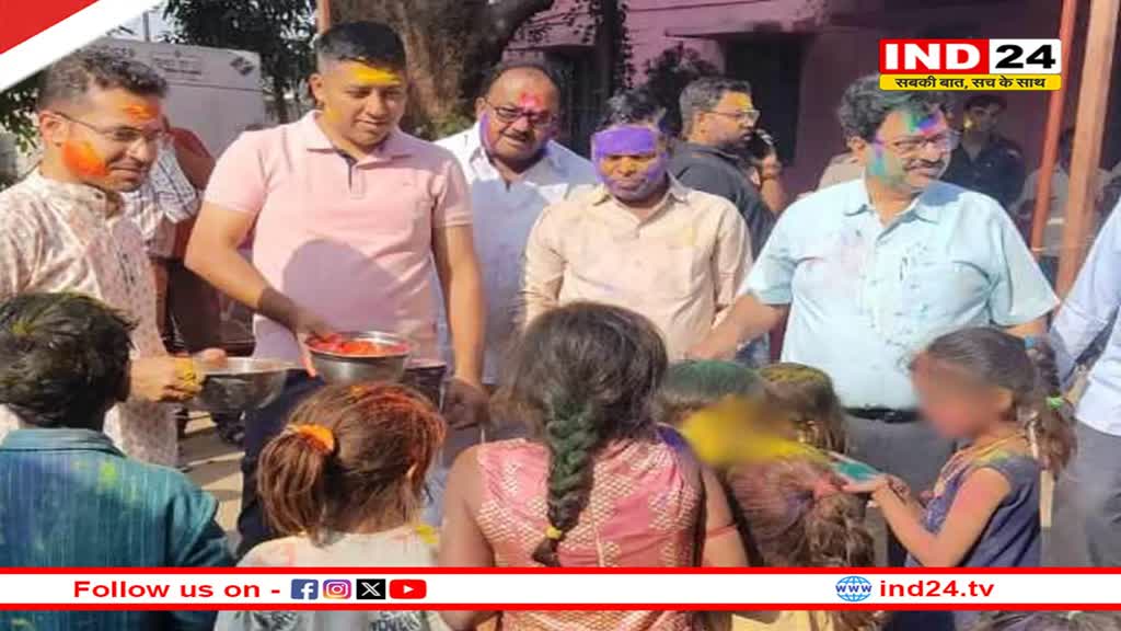 हरदा पटाखा फैक्ट्री ब्लास्ट के पीड़ित परिवारों के साथ कलेक्टर, SP ने मनाई होली