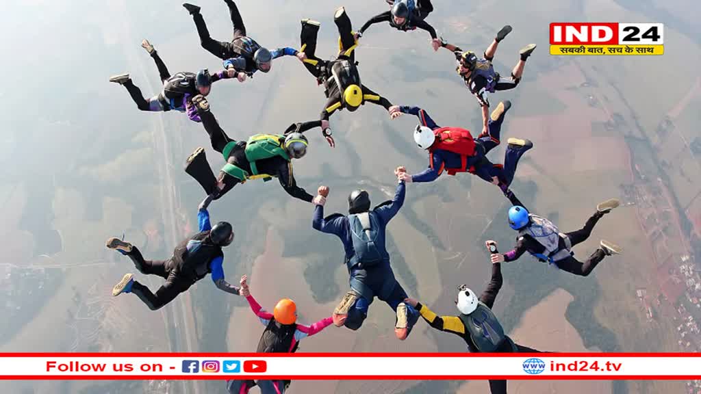 10000 फीट की ऊंचाई से महाकाल मंदिर के दर्शन, उज्जैन में स्काईडाइविंग फेस्ट की शुरुआत