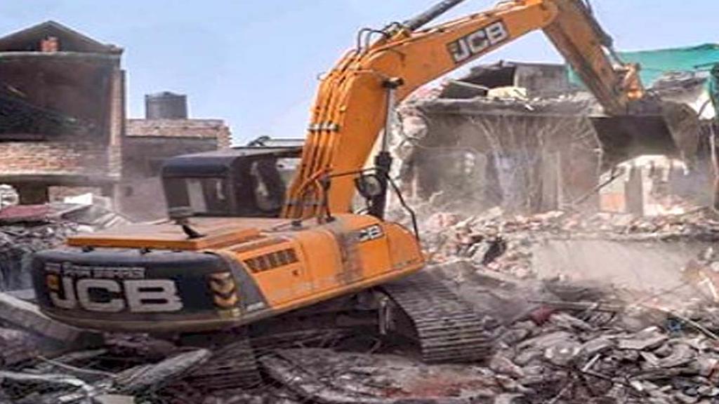 काशीपुर: अलीखान क्षेत्र में चला बुलडोजर, अवैध निर्माण ध्वस्त