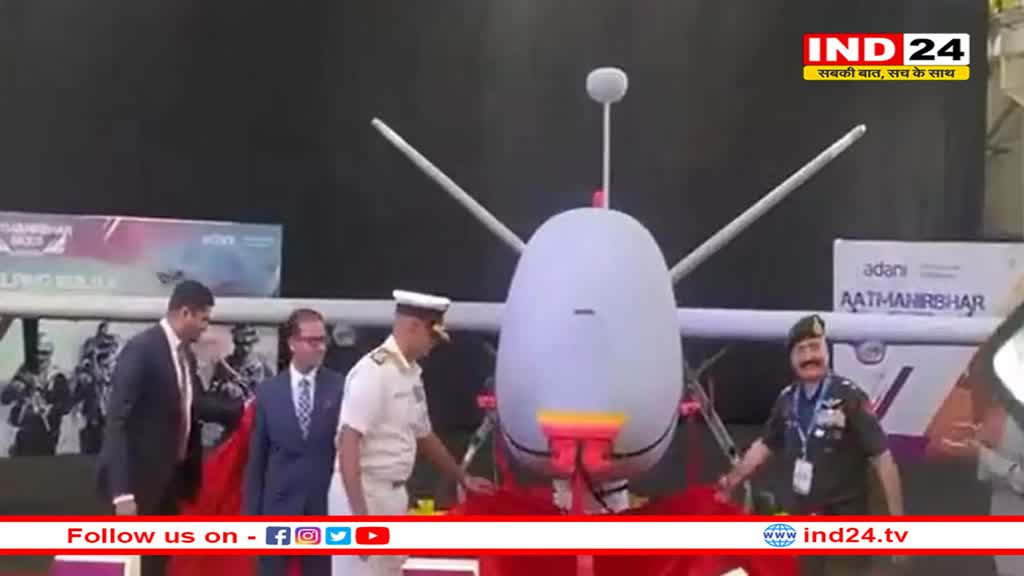 नौसेना प्रमुख ने लॉन्च किया स्वदेशी ड्रोन