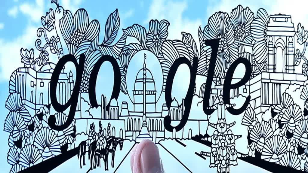 Doodle: गूगल ने ये शानदार Doodle बनाकर मनाया 74वां गणतंत्र दिवस, देखें आज का Doodle