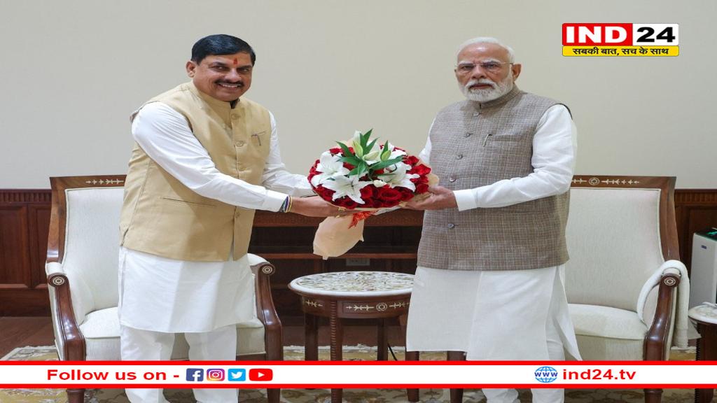 PM मोदी से मिले MP के मुख्यमंत्री मोहन यादव, दिल्ली में की सौजन्य मुलाकात